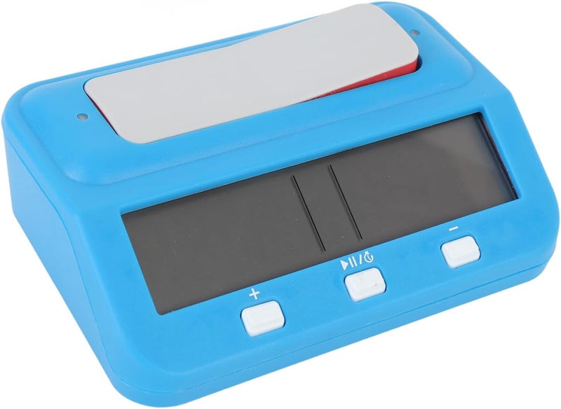 Digital Chess Timer, Professional Chess Clock, Multifunctional Timing Modes with Reward and Delay Functions, Clear Alerts, LCD Display for Board Games Competitions (Blue) - Image 1