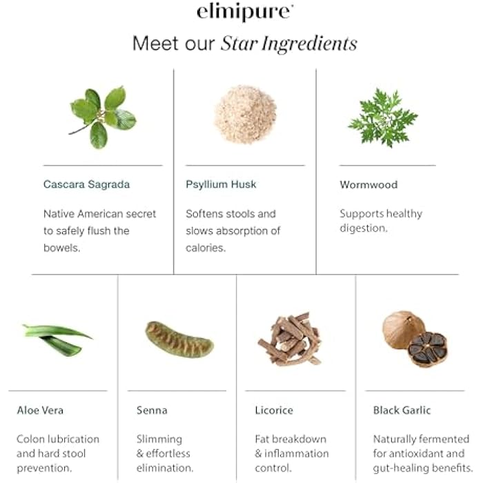Elimipure Gut Cleanse & Restore Supplement: Natural & Effective Detox Cleanse Capsules | Fortify Your Microbiome | Effortless Morning Stools | Restore Your Gut from The Inside Out - Image 3