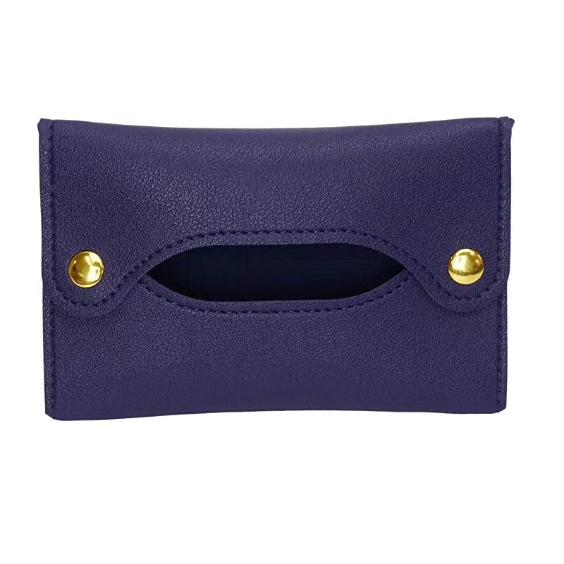 Generic Spot mini tissue bag Mommy out baby portable tissue box BBQ camping tissue bag Dark Blue 