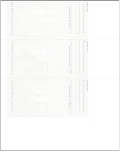 Compuchecks Computer Check Paper - Blank Personal Wallet Checks 3 on a Page - Compatible with Versa Check, QuickBooks, Quicken, and Any Laser Printer (50 Sheets / 150 Checks, Green Diamond) - Image 3