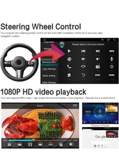 رايموس تويوتا كورولا 2014-2016 راديو السيارة أندرويد مع نظام ملاحة GPS يدعم Apple Carplay Android Auto Wireless 4GB RAM 10 بوصة تعمل باللمس ستيريو سيارة مع بلوتوث WiFi FM راديو AUX USB كاميرا احتياطية  - Image 5