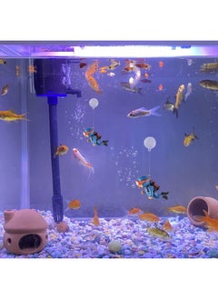 WishLotus WishLotus Aquarium Decorations, Mini Cute Fish Tank Floating Decor Aquarium Ornament Resin Aquarium Diver Decorations for All Kinds of Aquarium/Fish Tank Landscaping Decorations (Blue)  - Image 4