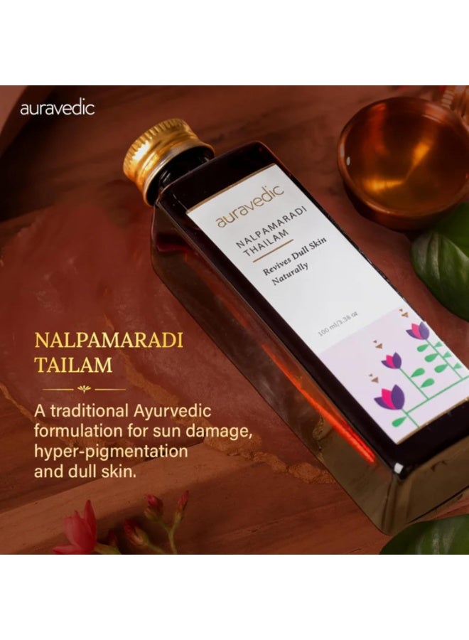 Auravedic Nalpamaradi Thailam for Face Body oil after bath for daily use 100 ml - Image 4