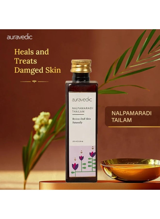 Auravedic Nalpamaradi Thailam for Face Body oil after bath for daily use 100 ml - Image 2