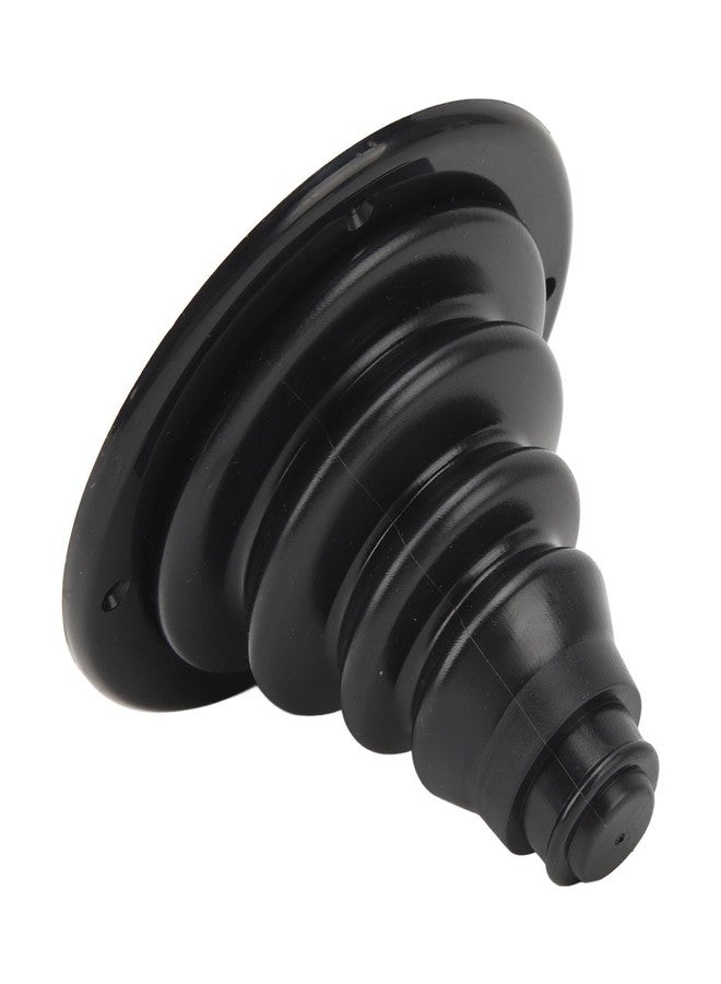BORDSTRACT Boat Rigging Cable Boot, 105mm Transom Steering Wires Holder, Rubber Boat Marine Steering Shift Cable Boot, Motor Well Cable Boot for RV Marine Yacht(Black) - Image 1