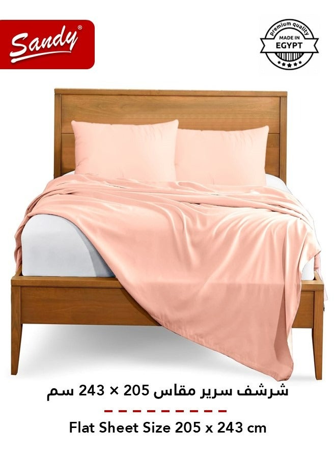 ساندي طقم شرشف سرير ساندي فاخر بجودة الفنادق مع أغطية وسادة، طقم من 3 قطع، شديد النعومة وجيد التهوية وبارد, مقاس دبل مفرد ونص 243 × 205 سم, خربزي - Image 3