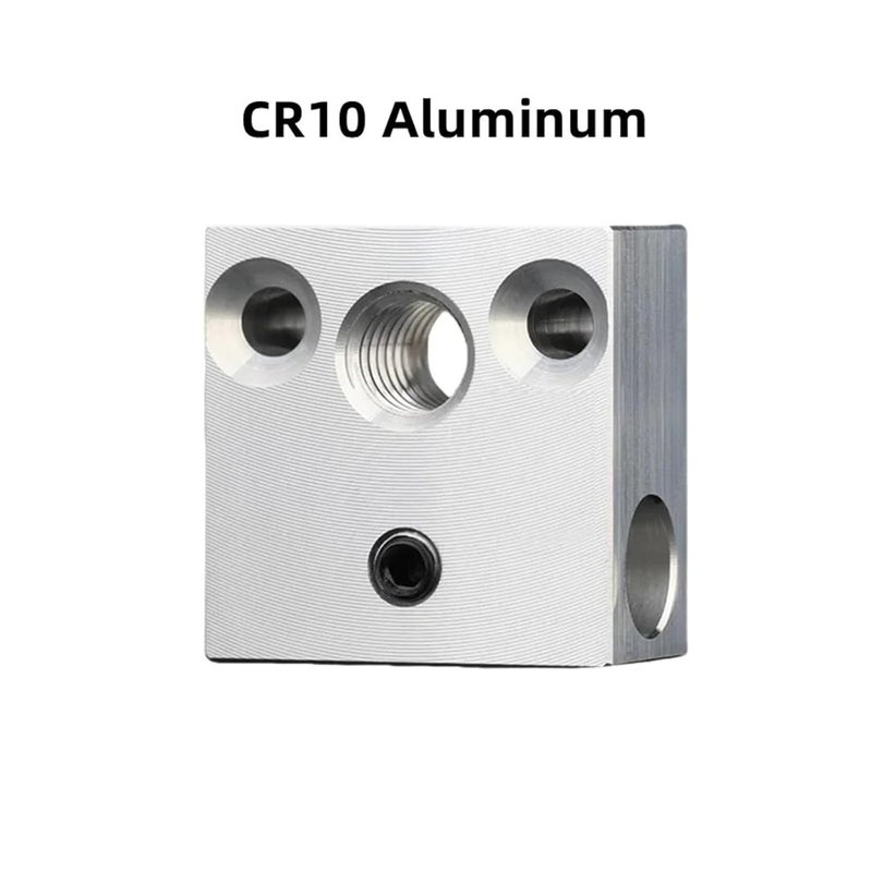 CR10 Aluminum Heater Block For 3D Printer Extruder Hotend V5 V6 MK7 MK8 CR 6 SE Volcano PT100 - Image 3