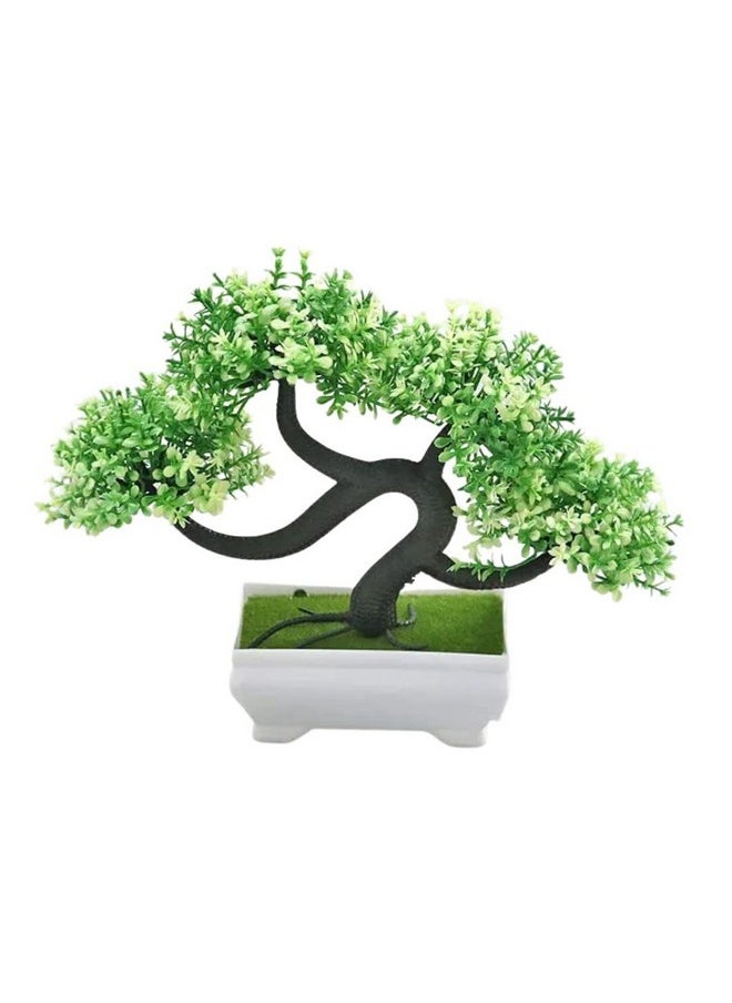 Satyam Kraft 1 Pc Artificial Bonsai Flower Tree With Designer Pot For Home Decorartificial Plants Bonsai Tree Fake Room Decor Living Room Table Decoration Plants And Craft Items Corner (Pack Of 1)  - Image 2