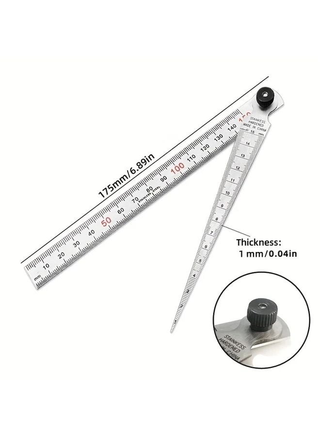 Conical Gap Gauge 3 In 1 Precision Wedge Depth Ruler Hole Inspection Tool - Image 3