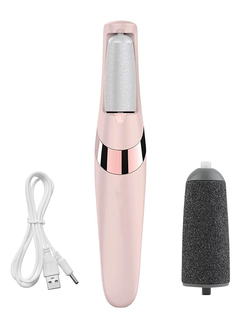 Foot Polisher Rechargeable Electric Foot Softener 4W Pink - Image 2