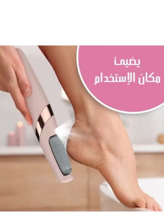 Foot Polisher Rechargeable Electric Foot Softener 4W Pink - Image 1