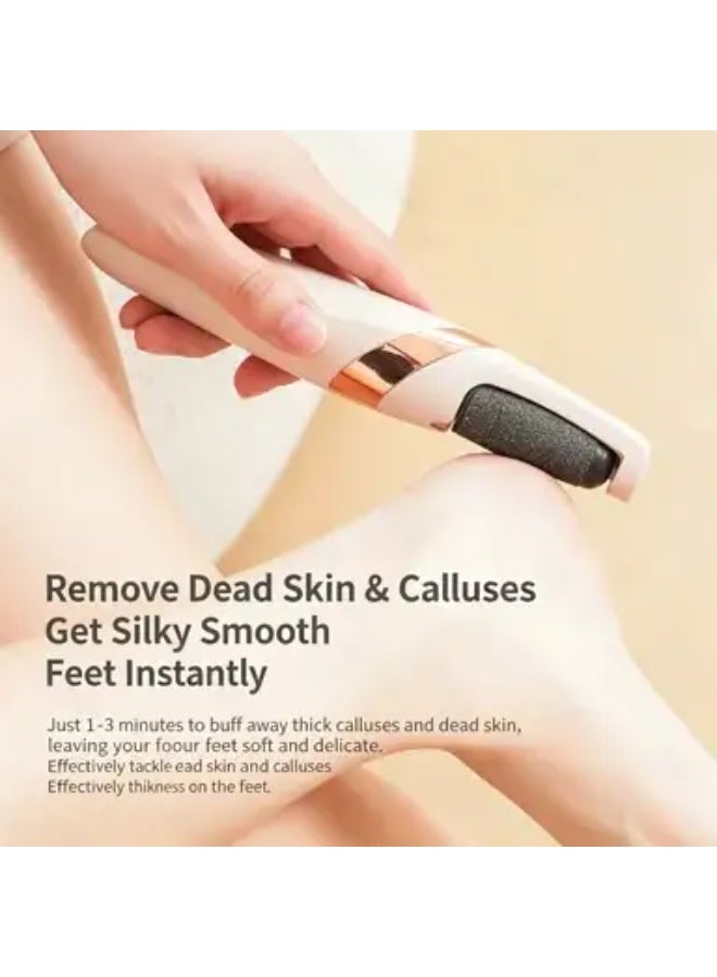 Foot Polisher Rechargeable Electric Foot Softener 4W Pink - Image 5