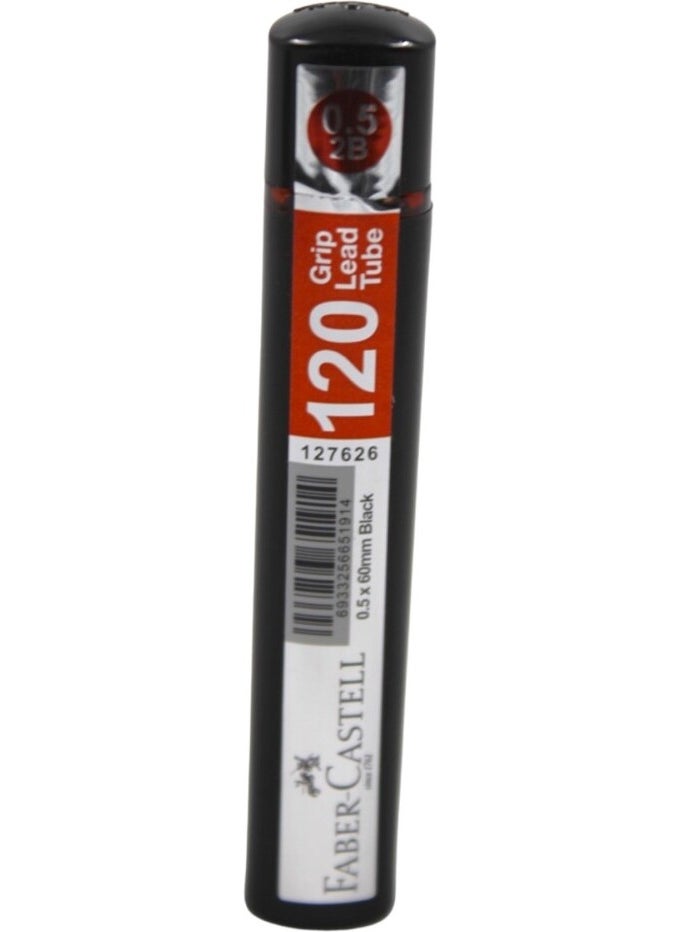 FABER-CASTELL - Grip Pencil Tip 0.5 2b 60 mm 120 pcs Black - Image 1