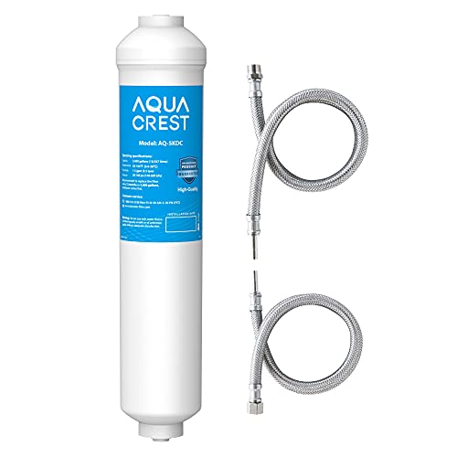 AquaCrest AQUA CREST 5KDC Under Sink Water Filtration System, Direct Connect Under Sink Water Filter, Reduces PFAS, PFOA/PFOS, Chlorine, NSF/ANSI Tested 5K Gallons Ultra High Capacity - Image 1