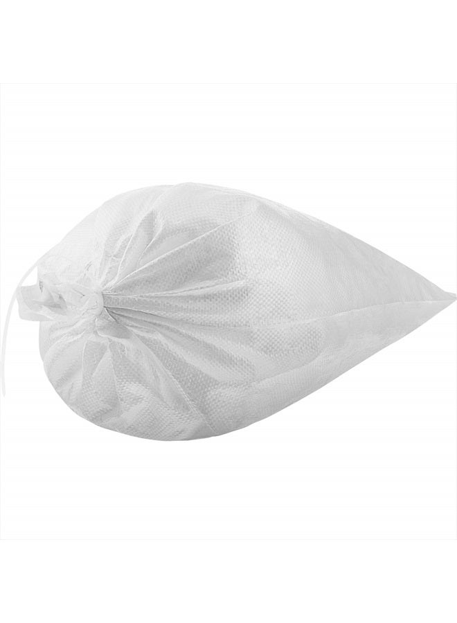 Shappy 100 قطعة من أكياس الرمل الفارغة الثقيلة للاستخدام الخارجي مع روابط صلبة لحماية من الأشعة فوق البنفسجية في حالات الطوارئ وحواجز الطرق للبناء، 26 × 14 بوصة (أبيض) - Image 5