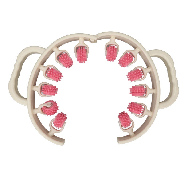 Leg Roller Massager: Cherry Blossom Pink, Ergonomic Non-Slip Grip, 3D Convex Massage - Multi-Part Muscle Relief, Fast Recovery for Runners, Athletes, Home Gym Enthusiasts - Image 2