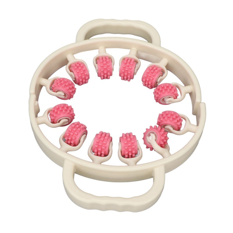 Leg Roller Massager: Cherry Blossom Pink, Ergonomic Non-Slip Grip, 3D Convex Massage - Multi-Part Muscle Relief, Fast Recovery for Runners, Athletes, Home Gym Enthusiasts - Image 1
