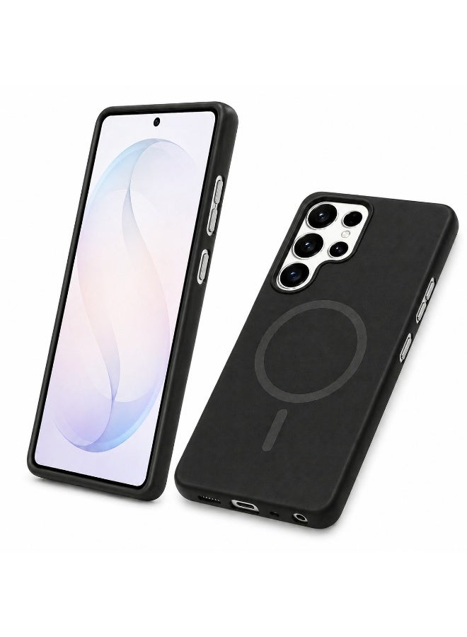 S-TOP Magnetic Phone Case for Samsung S26 Ultra, Slim Black Cover with Button Cutouts & Magnetic Ring - Image 4
