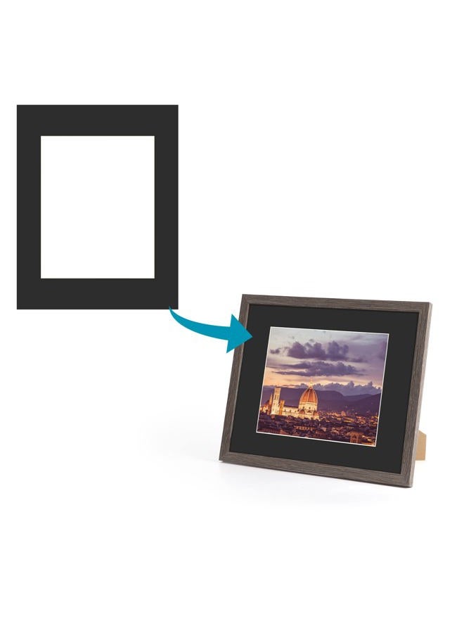 ZBEIVAN 11x14 Black Picture Mats with White Core Bevel Cut Frame Mattes for 8x10 Pictures - Pack of 12 - Image 5
