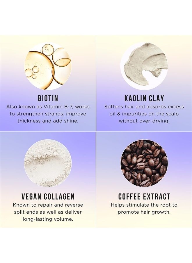 HASK Biotin Boost Thickening Clay Hair Mask for all hair types, color safe, gluten free, sulfate free, paraben free, 6 Oz - Image 3