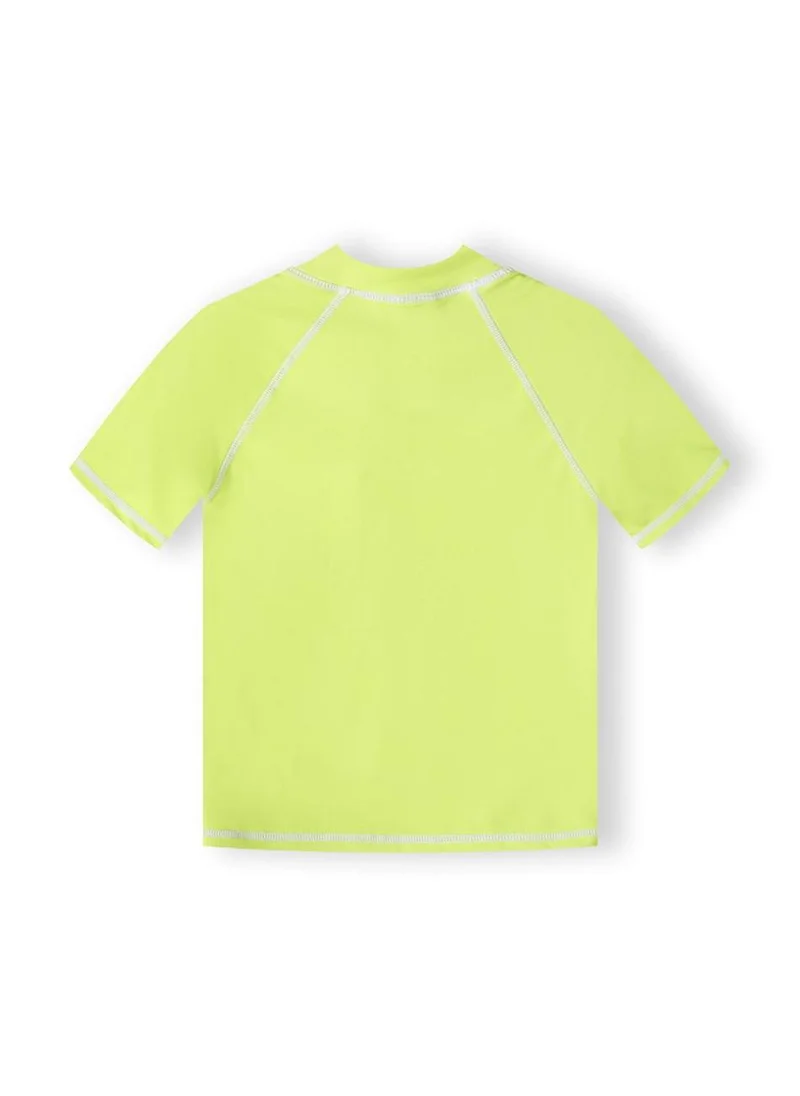 MINOTI 2-Piece Kids' Swim Set with Short Sleeve Rashguard and Swim Shorts