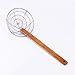 Letschef Stainless Steel Spider Strainer Asian Kitchen Wire Food Cooking Skimmer With Natural Bamboo Handle, 6-Inch, - Image 2