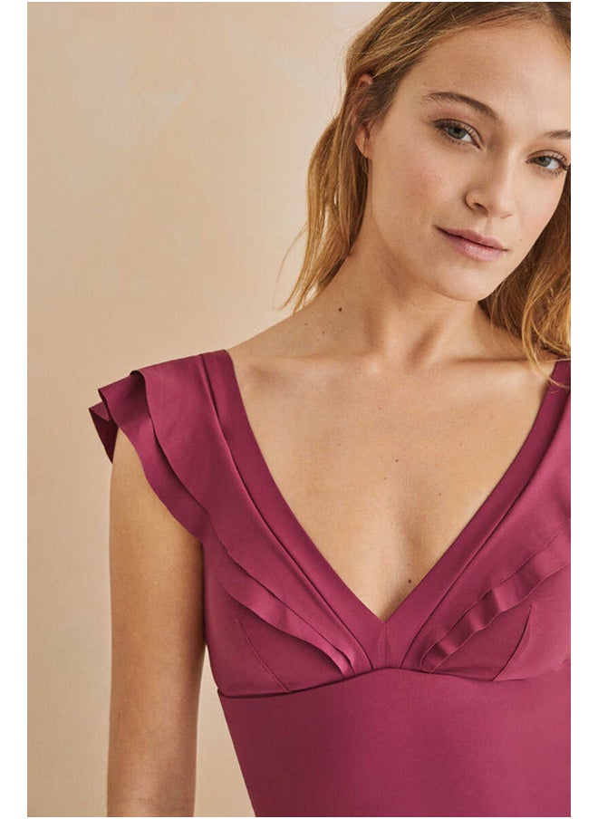 women'secret - Printed swimsuit with tie neck - Image 1