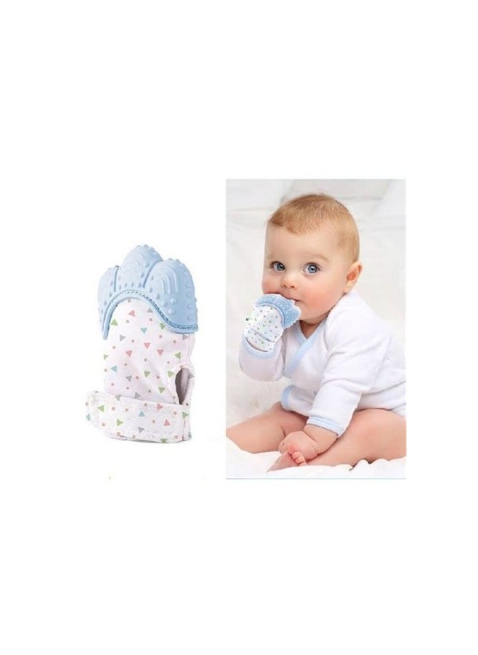 بيبي جيم BabyJem Baby Tooth Scarifying Gloves Butterfly Blue – 3 Months+  - Image 2
