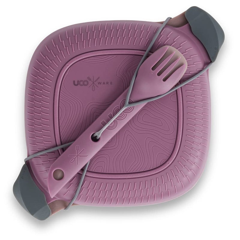 UCO Recycled ECO 5-Piece Camping and Outdoor Mess Kit with Bowl, Plate, Switch Spork Utensil Set - Image 1