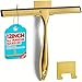 ALFLOD 12Inch Golden AllPurpose Shower Squeegee for Shower Doors Tile Shower Walls Bathroom Window Glass and Car Windshield Mirrors and KitchenStainless Steel - Image 2