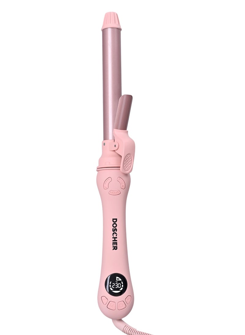 DOSCHER Automatic Curling Iron 25mm – Hair Curler with Ceramic Coating, PTC Heating, LCD Display, Dual Rotation, Dual Voltage, up to 230°C - Image 1