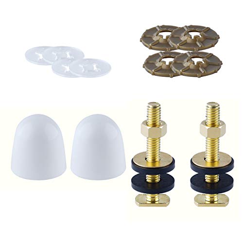 Hibbent Toilet Wax Ring Kit, Toilet Bowl Wax Ring with Brass Closet Bolts, Bolt Caps, PE Flange and Extra Retainers, Thick Wax Ring Gasket for Toilet Bowl- Gas, Odor and Watertight Seal - Image 4