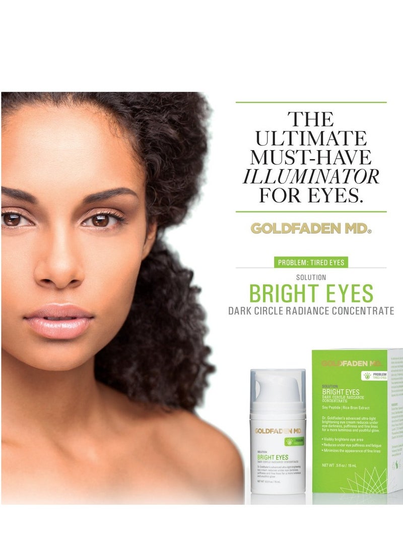 Goldfaden MD GOLDFADEN MD Bright Eyes Dark Circle Concentrate Brightening Eye Cream w/Soy Peptide, Rice Bran Extract & Arnica | May Reduce Under Eye Darkness, Puffiness & Fine Lines for a More Youthful Glow  - Image 2