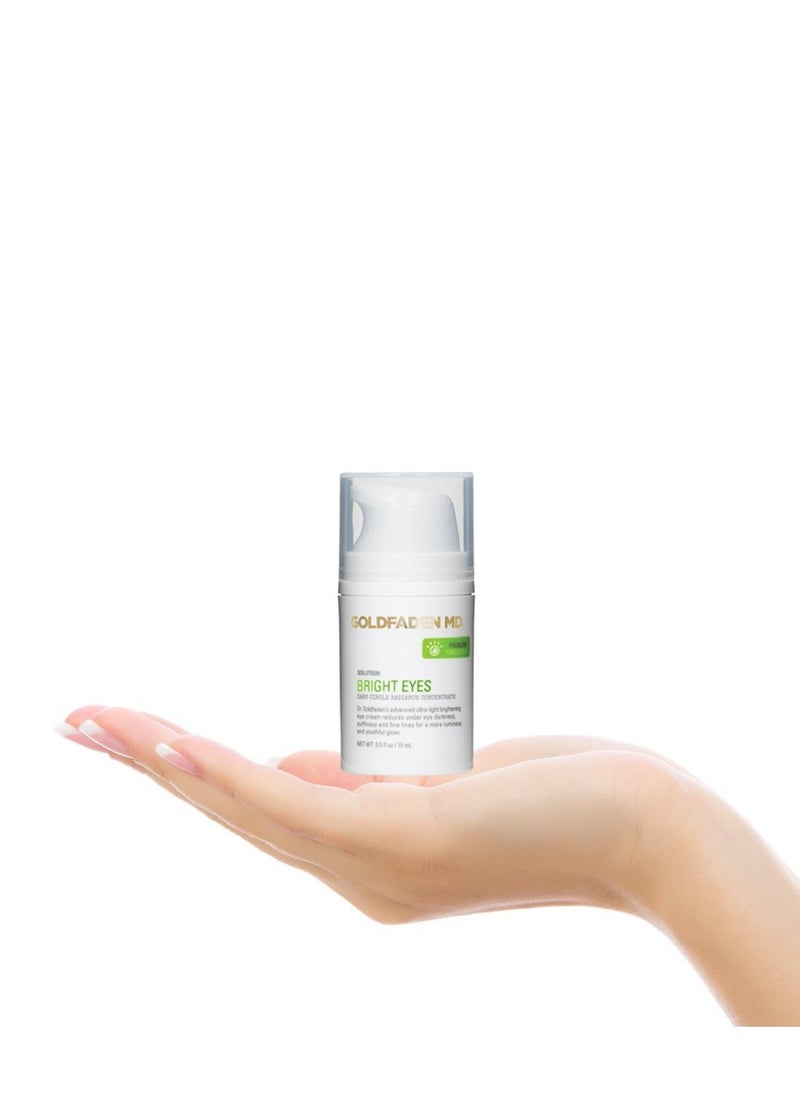 Goldfaden MD GOLDFADEN MD Bright Eyes Dark Circle Concentrate Brightening Eye Cream w/Soy Peptide, Rice Bran Extract & Arnica | May Reduce Under Eye Darkness, Puffiness & Fine Lines for a More Youthful Glow  - Image 4