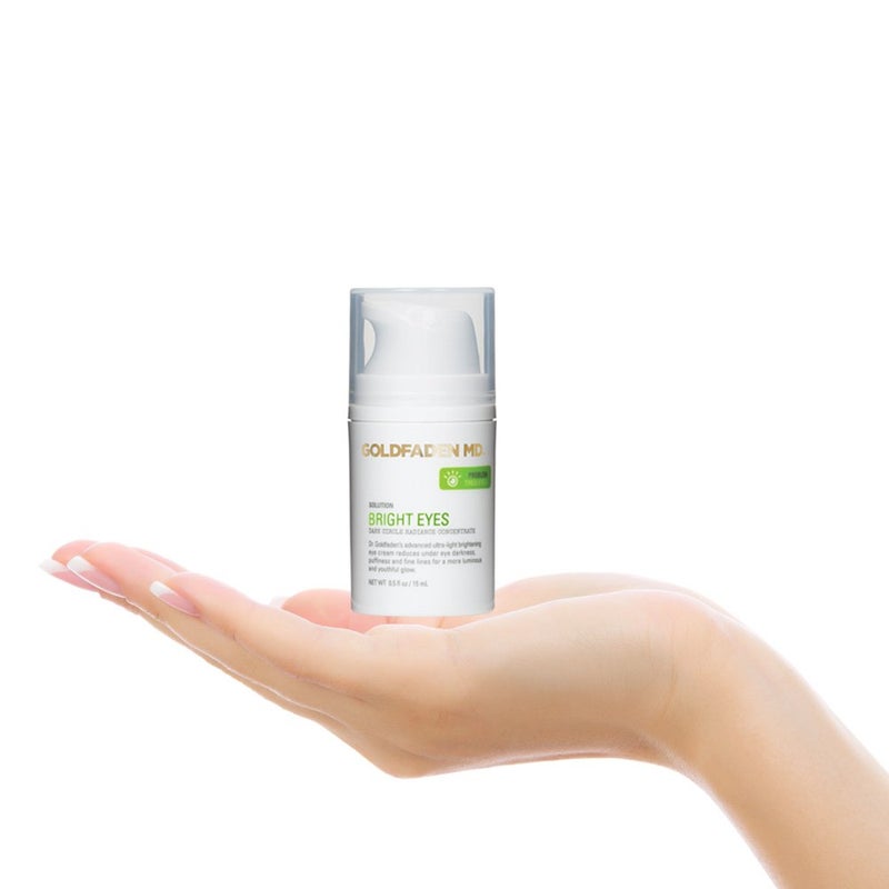 GOLDFADEN MD Bright Eyes Dark Circle Concentrate Brightening Eye Cream w/Soy Peptide, Rice Bran Extract & Arnica | May Reduce Under Eye Darkness, Puffiness & Fine Lines 0.5 fl. oz. - Image 4
