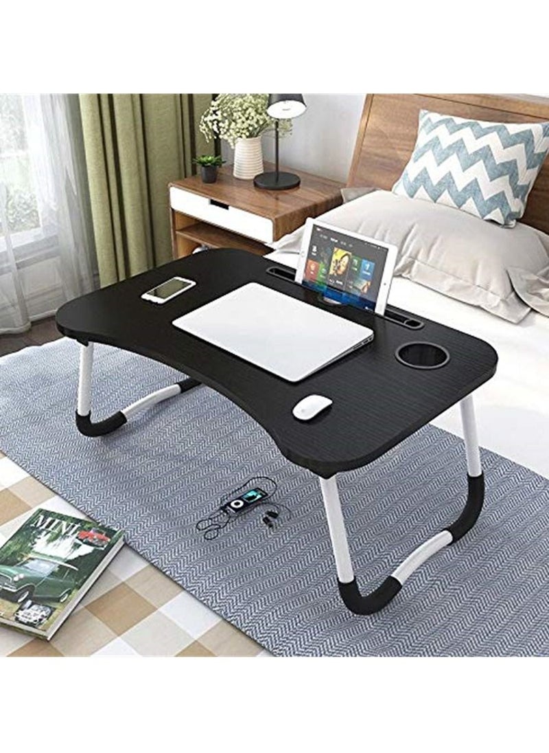 Black Folding Bed Desk Laptop Desk