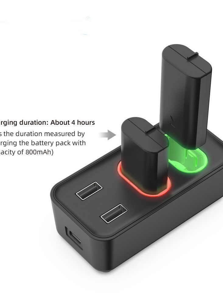 Xbox Series/Xbox One Portable Wireless Controller Charging Stand with Two 800mAh Universal Rechargeable Batteries - Image 4