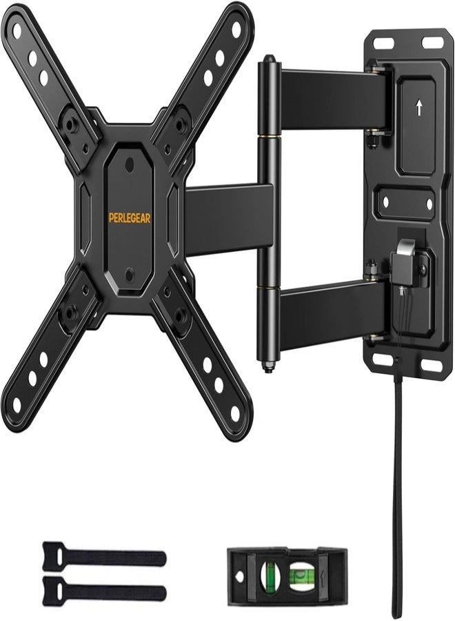 Perlegear Lockable RV TV Mount for 13-42 inch TVs up to 44 lbs, Full Motion RV TV Wall Mount with Swivel, Tilt, Pull Cord Lock, RV TV Mount for Camper, RV, Motorhome, Max VESA 200x200mm, PGLRVF2 - Image 1