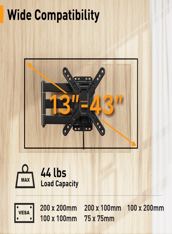 Perlegear Lockable RV TV Mount for 13-42 inch TVs up to 44 lbs, Full Motion RV TV Wall Mount with Swivel, Tilt, Pull Cord Lock, RV TV Mount for Camper, RV, Motorhome, Max VESA 200x200mm, PGLRVF2 - Image 2