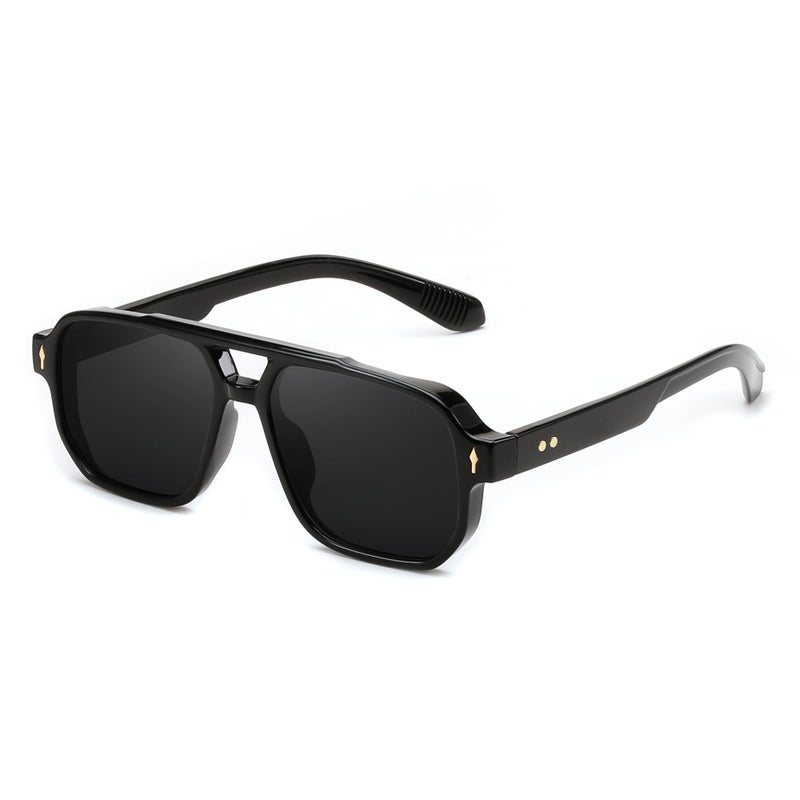 FEISEDY Retro Square Aviator Sunglasses Women Men, 70s Vintage Rectangle UV400 Sun Glasses B9120 - Image 1