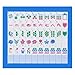 Jongyance American Mahjong Tile Set141 160 Acrylic Engraved Mahjong TilesLight Blue with Carrying Bag and Accessories - Image 3