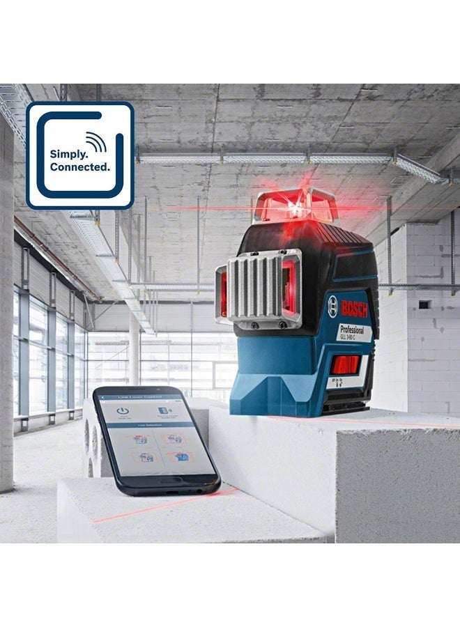 BOSCH بوش بروفيشينال GLL 3-80 C BT 150 (0601063R01) مستوى ليزر خطي 12 فولت Li-Ion مع حامل ثلاثي - Image 3