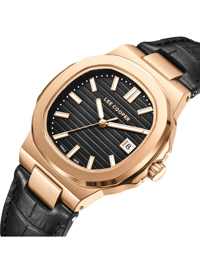 لي كوبر Women's Leather Analog Watch LC08107.451 - 35 mm