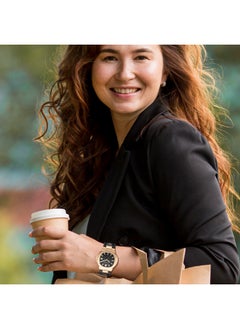 Lee Cooper LEE COOPER LC08107.451 Women Analog Display Watch & Leather Strap Black  - Image 3