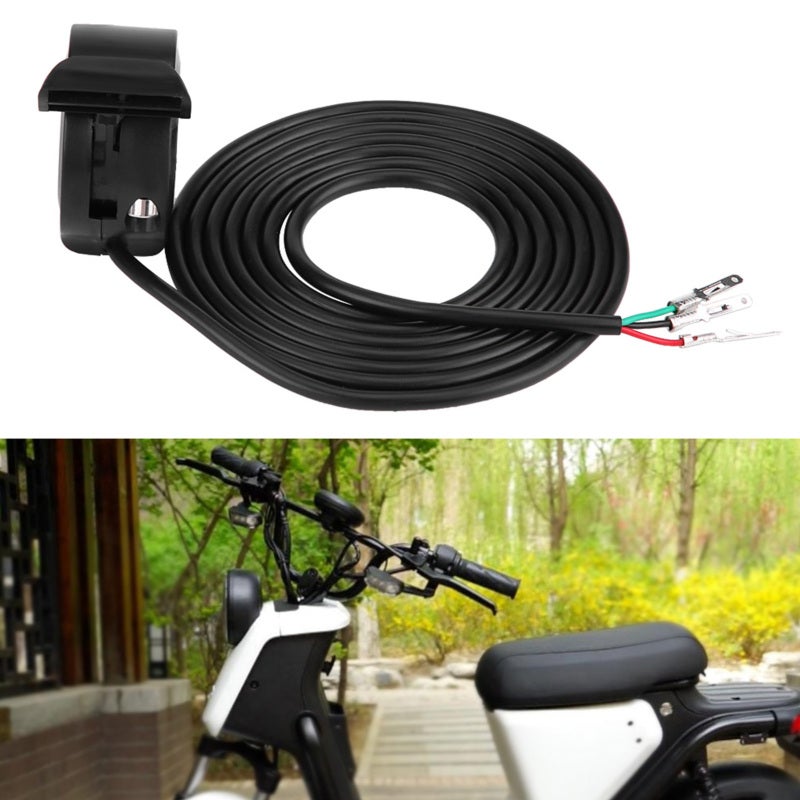 Thumb Throttle: 22mm Handlebar Mount, Universal Compatibility - Wide Voltage Range (24V 36V 48V 60V 72V), Premium Plastic & Metal Build - Speed Control for Electric Bikes, Scooters With Hall Sensor Co - Image 1