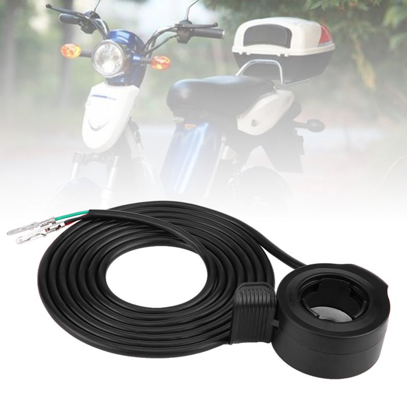 Thumb Throttle: 22mm Handlebar Mount, Universal Compatibility - Wide Voltage Range (24V 36V 48V 60V 72V), Premium Plastic & Metal Build - Speed Control for Electric Bikes, Scooters With Hall Sensor Co - Image 5