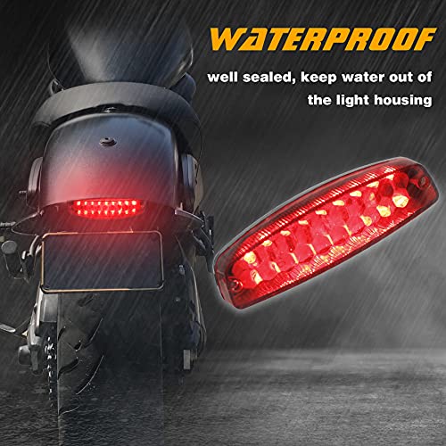 QUASCO Universal 12V Tail Light ATV Taillight Brake Lights Compatible with Yamaha Honda Suzuki 50cc 70cc 90cc 110cc 125cc Tao Tao Scooter Motorcycle - Image 4