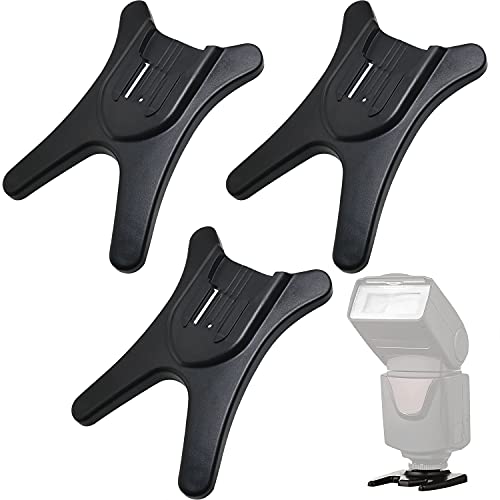 LUORNG 3PCS Camera Flash Stand Speedlight Hot Shoe Mount Stand, for Speedlite - Image 1