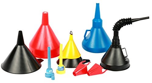 WirthCo Funnel King 32850 10-Piece Funnel Assortment, Every Size You Need, Perfect for Garage/Shop - Image 1