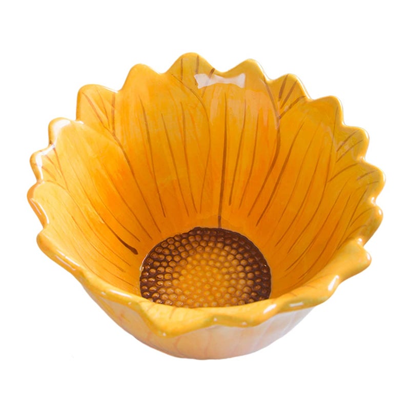 Bicuzat 6Inch Candy Bowl SunflowerShaped Snack Bowl